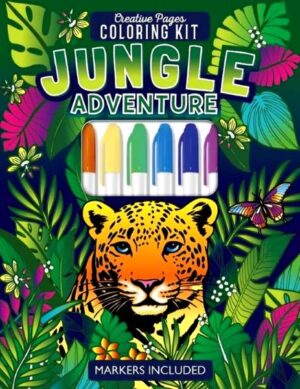 CREATIVE PAGES COLOURING KIT: JUNGLE ADVENTURE