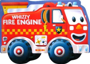 VEHICLE-SHAPED BOARD: WHIZZY FIRE ENGINE