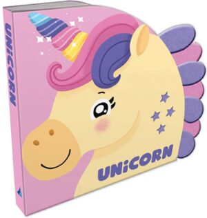 SHAPED FELT BOOK: UNICORN